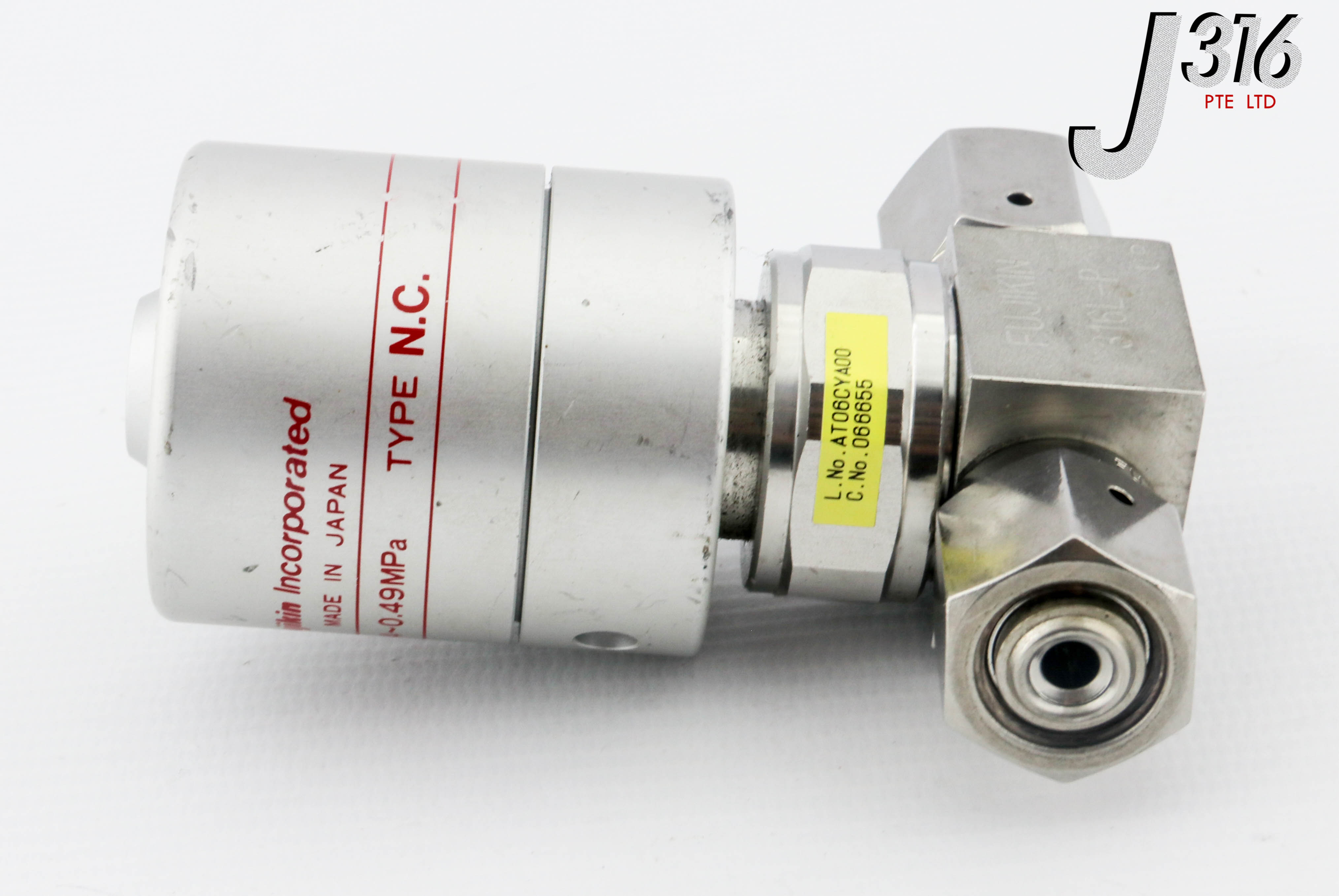 Summer　SALE　⑦ 26625 FUJIKIN DIAPHRAGM VALVE, TYPE N.C., O.P. 0.34~0.49MPA 066655